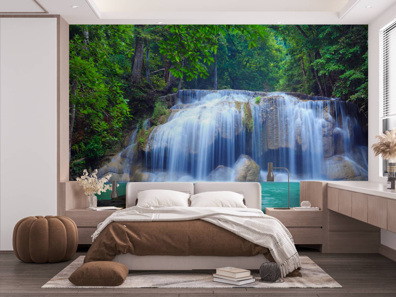 Fototapeta wodospad erawan w kanchanaburi w tajlandii