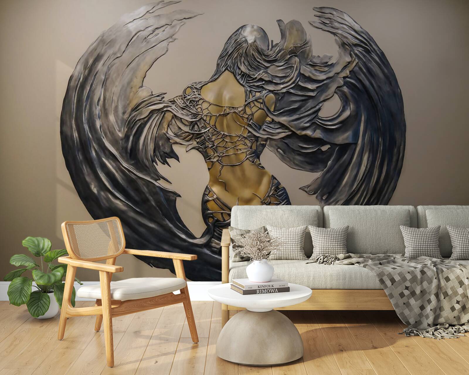 Fototapeta serafin na ścianie