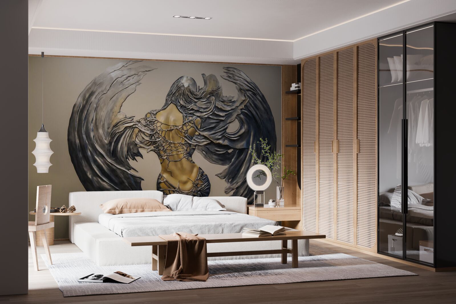 Fototapeta serafin na ścianie