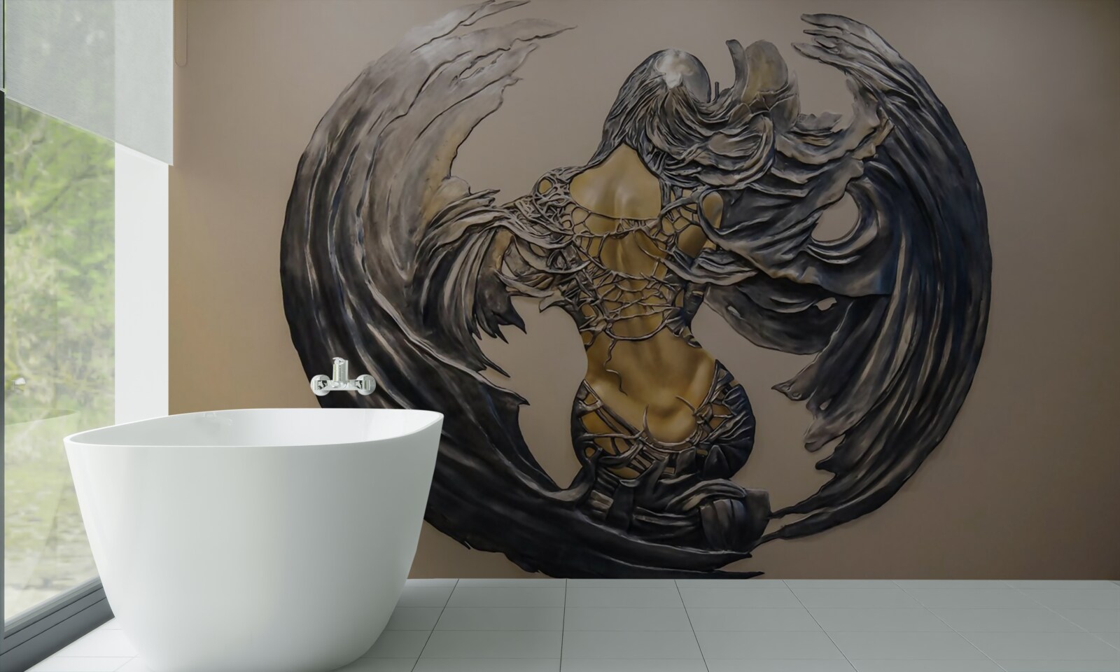 Fototapeta serafin na ścianie