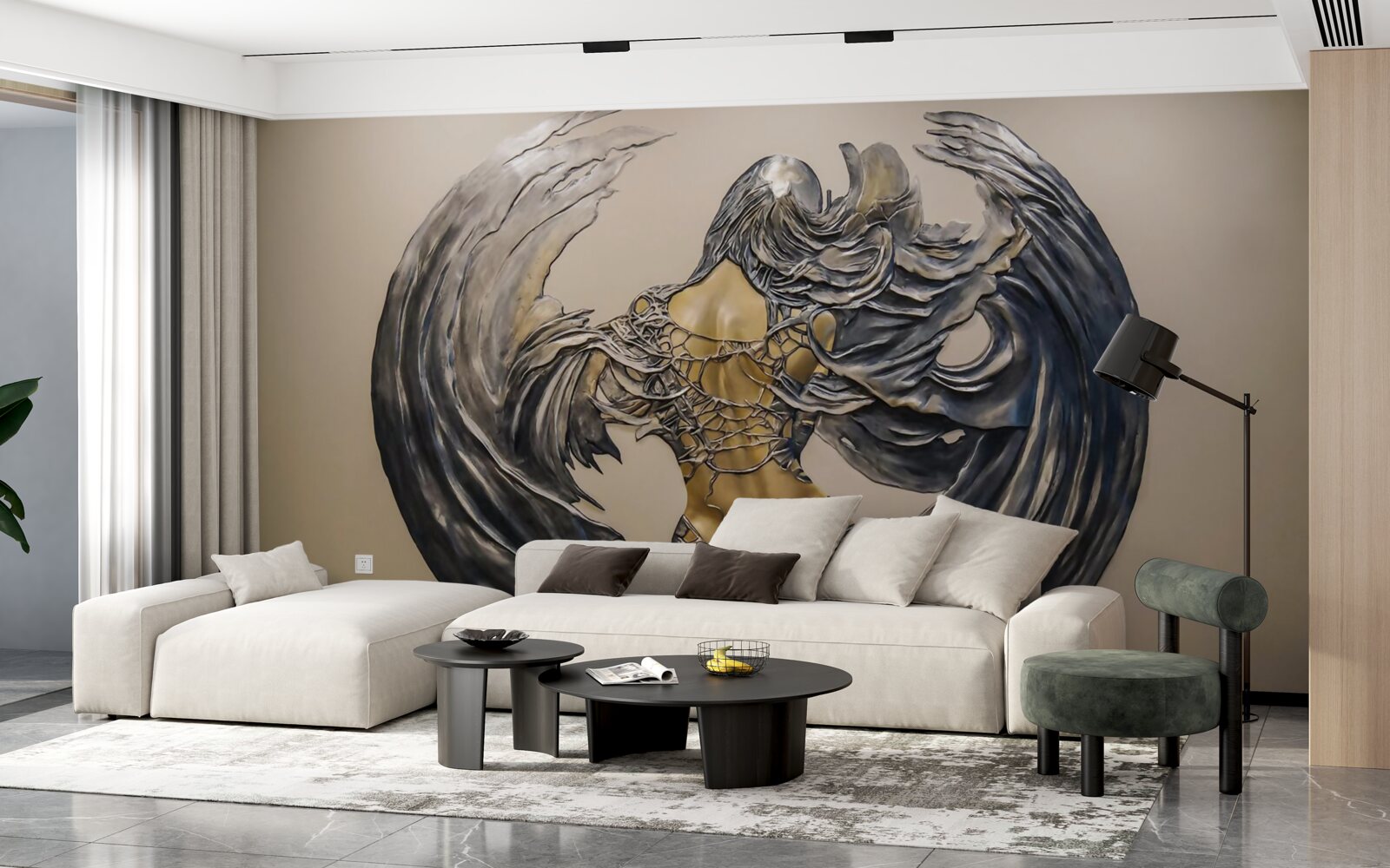 Fototapeta serafin na ścianie