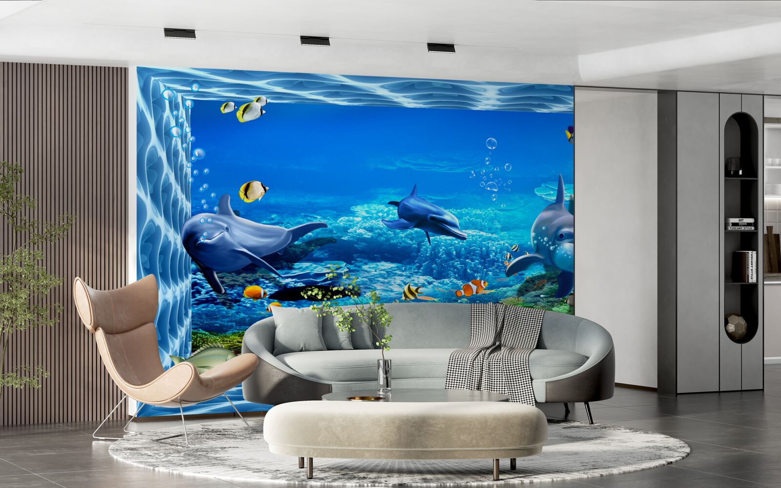 Fototapeta delfiny w wodnym zoo