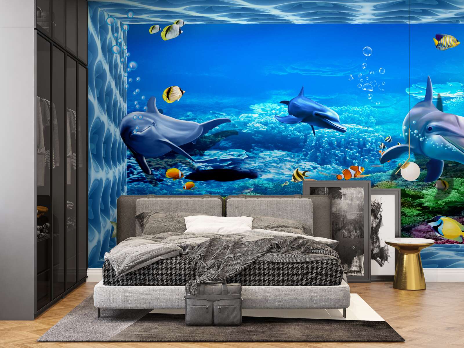 Fototapeta delfiny w wodnym zoo