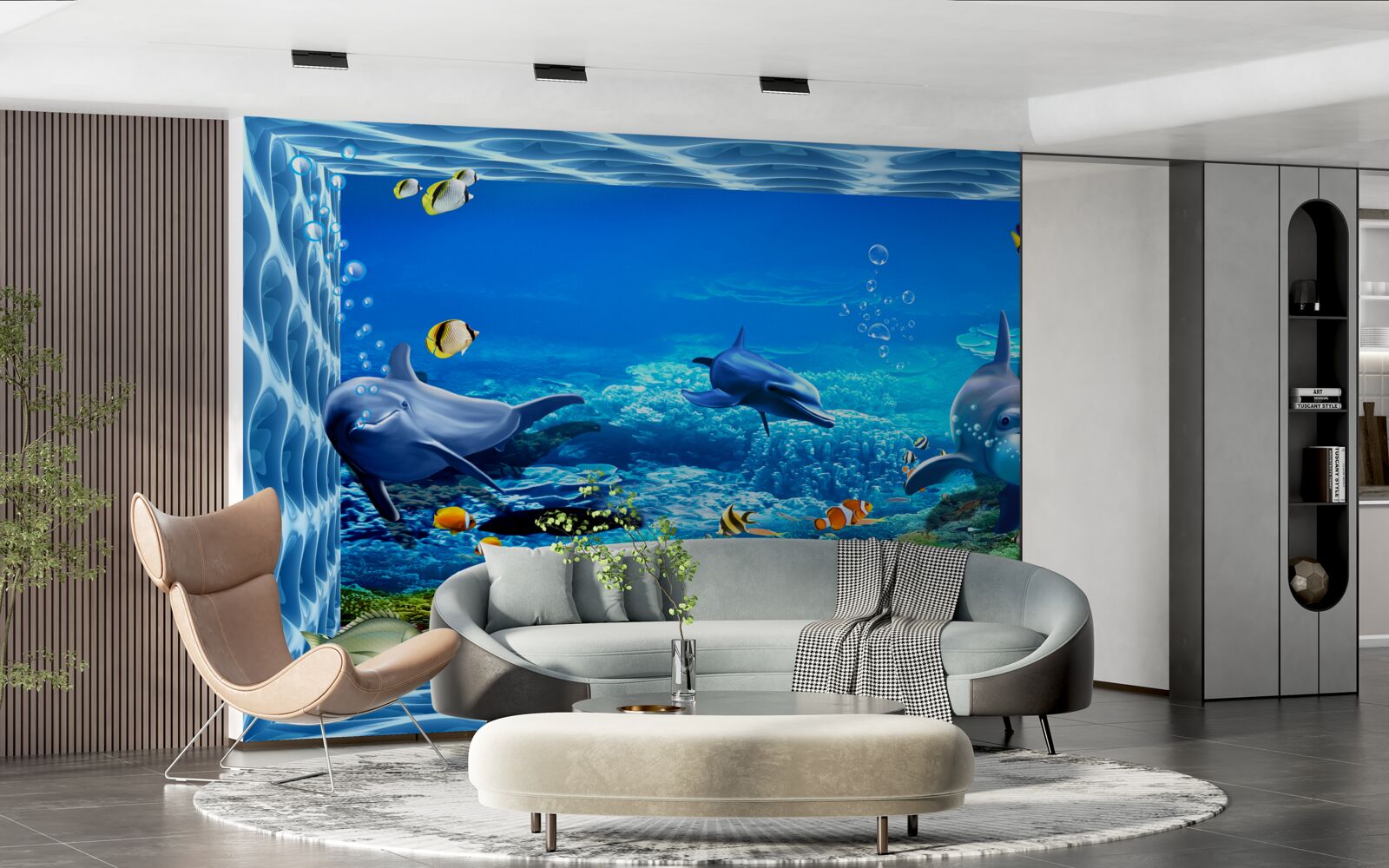 Fototapeta delfiny w wodnym zoo