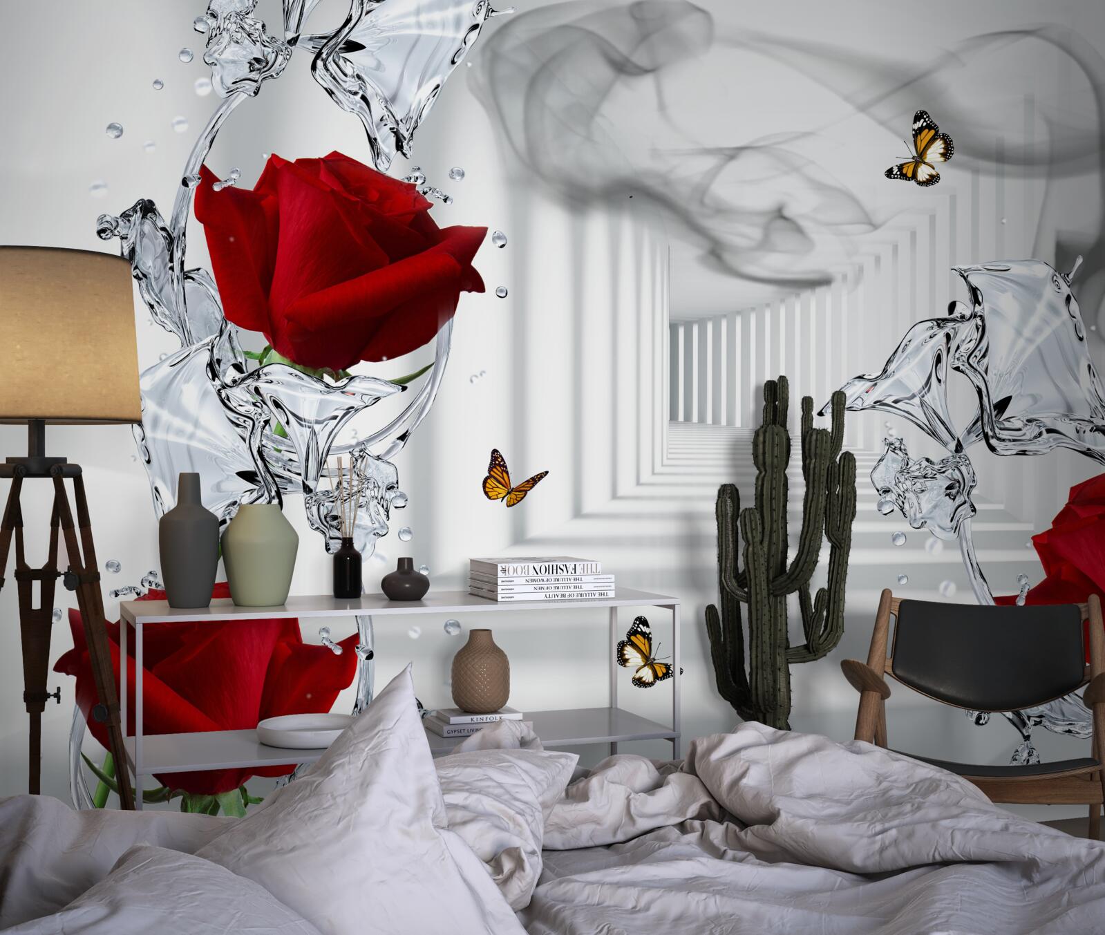 Fototapeta tapeta, czerwono-biała