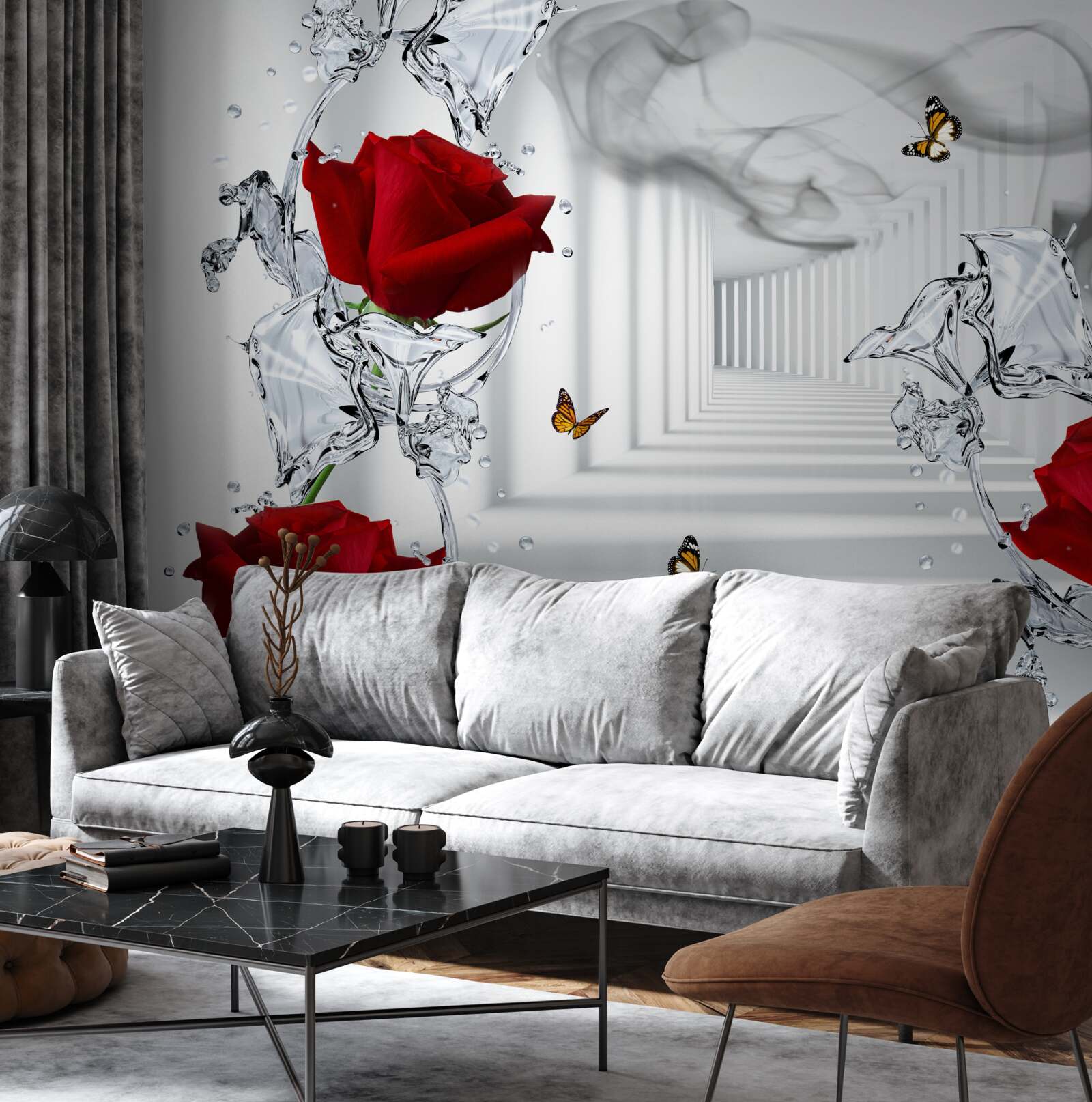 Fototapeta tapeta, czerwono-biała