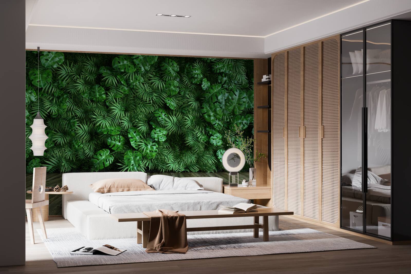 Fototapeta kolor zielony, rośliny i liście