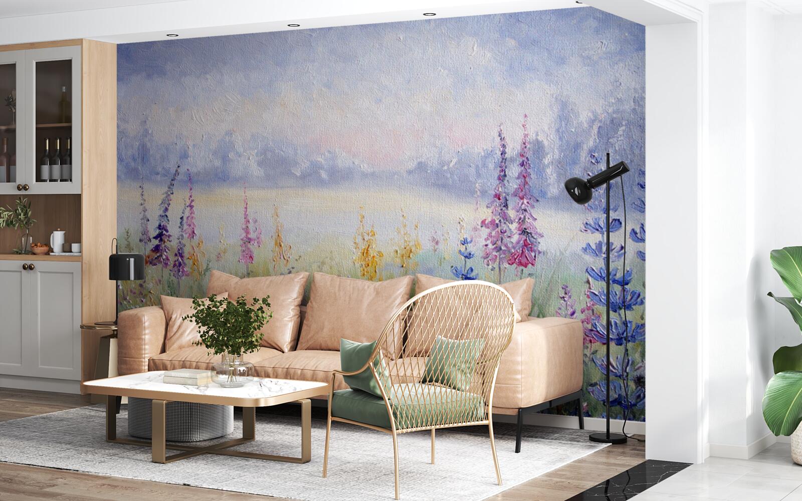 Fototapeta pole z lawendą