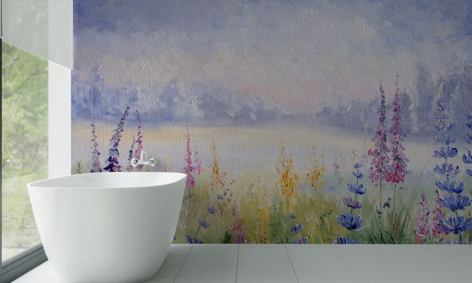 Fototapeta pole z lawendą