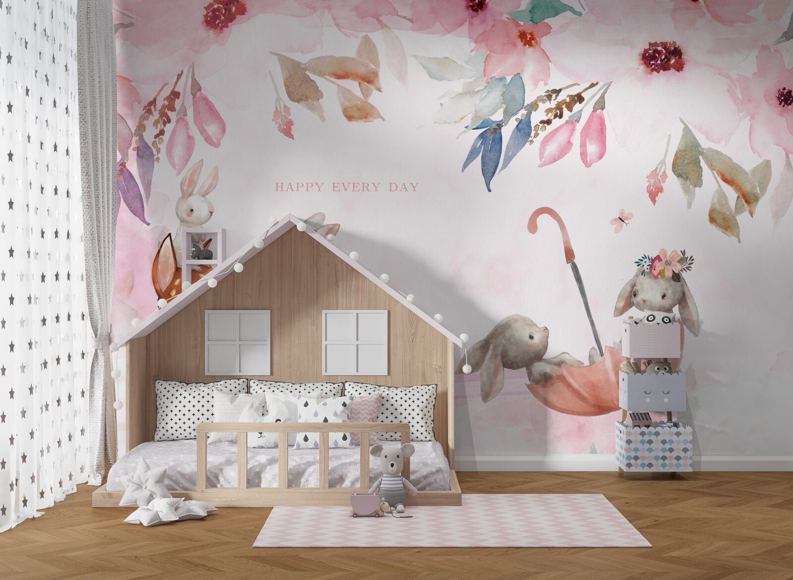 Fototapeta fauna na różowym tle