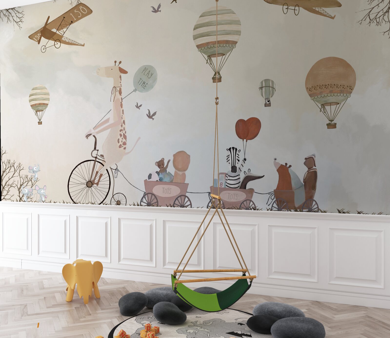 Fototapeta Żyrafa rowerzysta