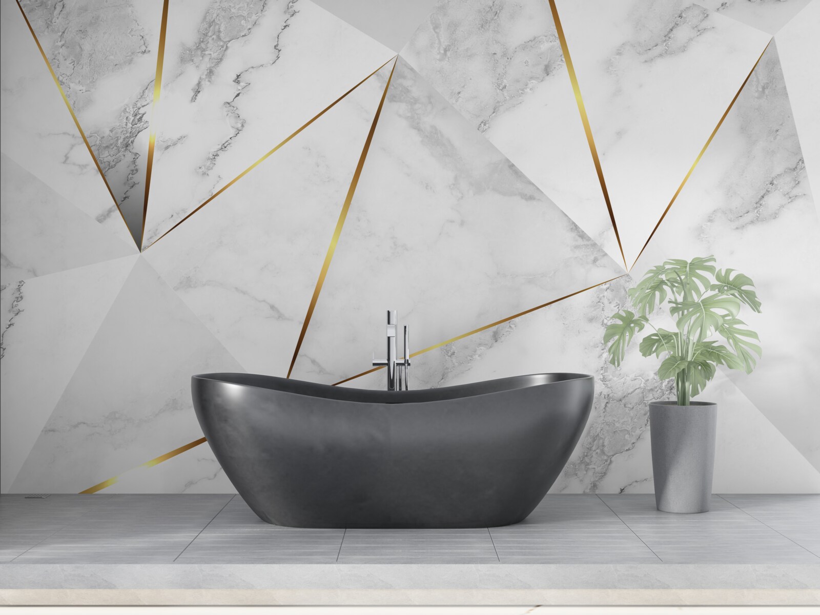 Fototapeta marblek biały