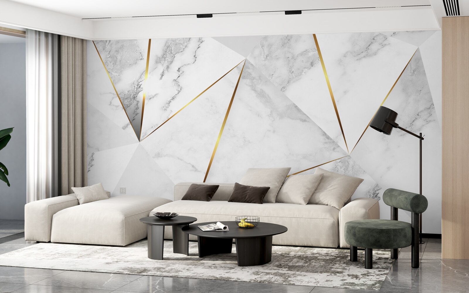 Fototapeta marblek biały