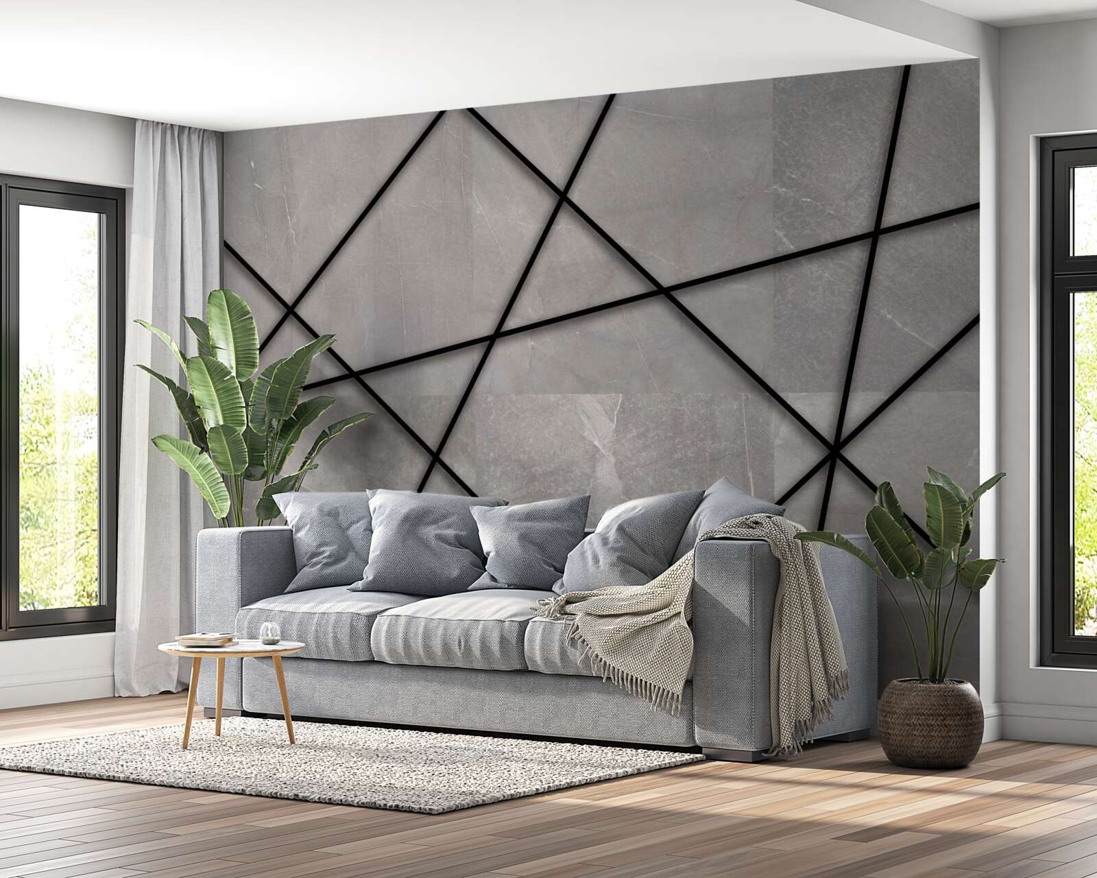 Fototapeta paski we wzór marmurkowy