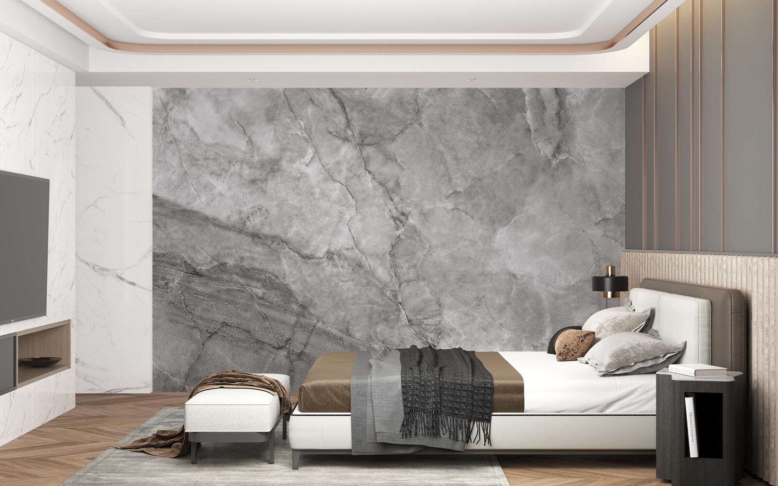 Fototapeta szary marmur