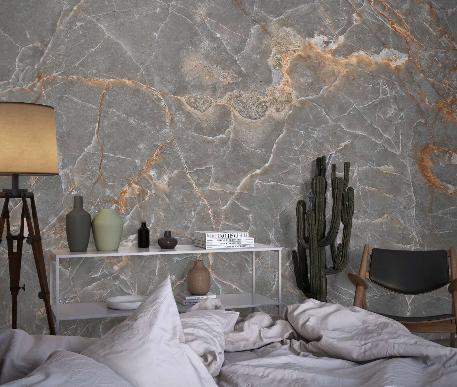 Fototapeta marmur złoty i srebrny