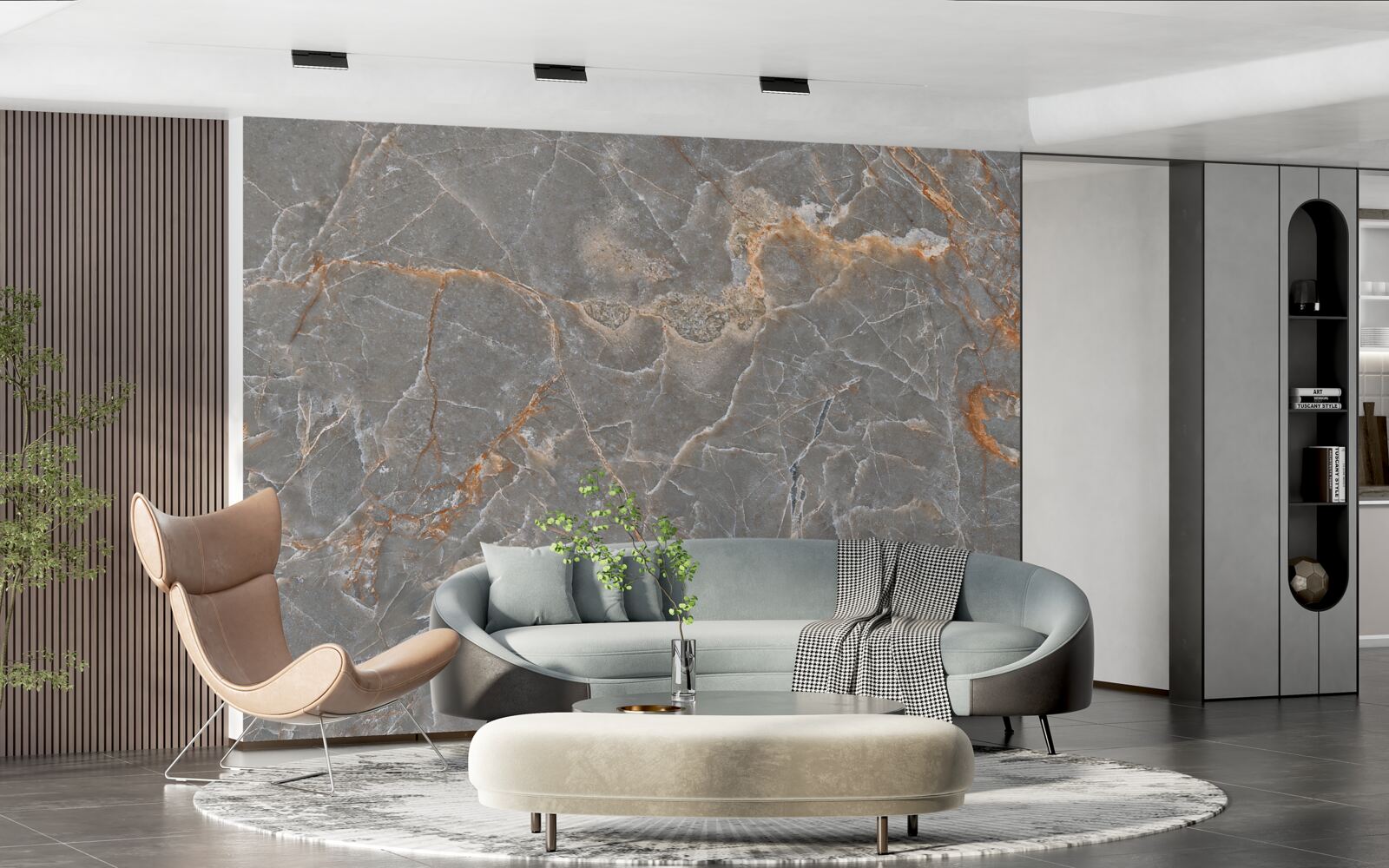 Fototapeta marmur złoty i srebrny