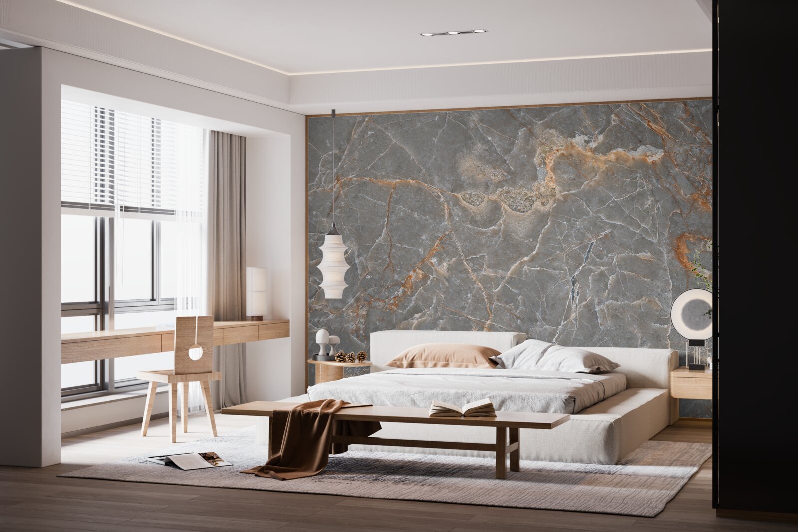 Fototapeta marmur złoty i srebrny