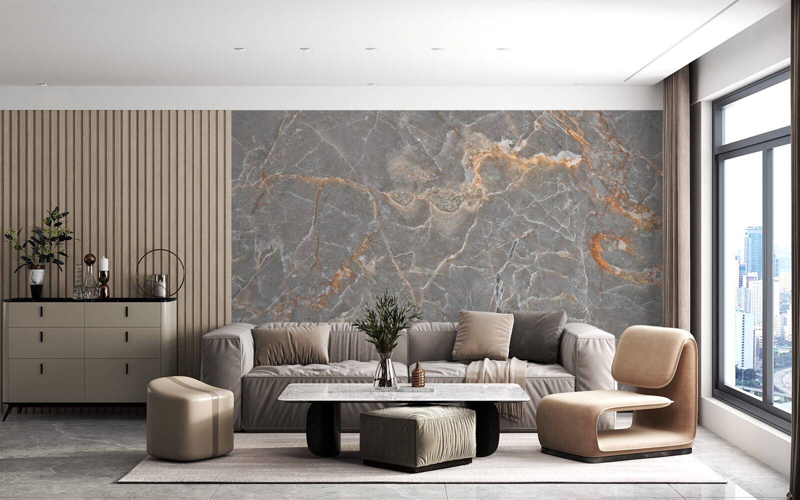 Fototapeta marmur złoty i srebrny