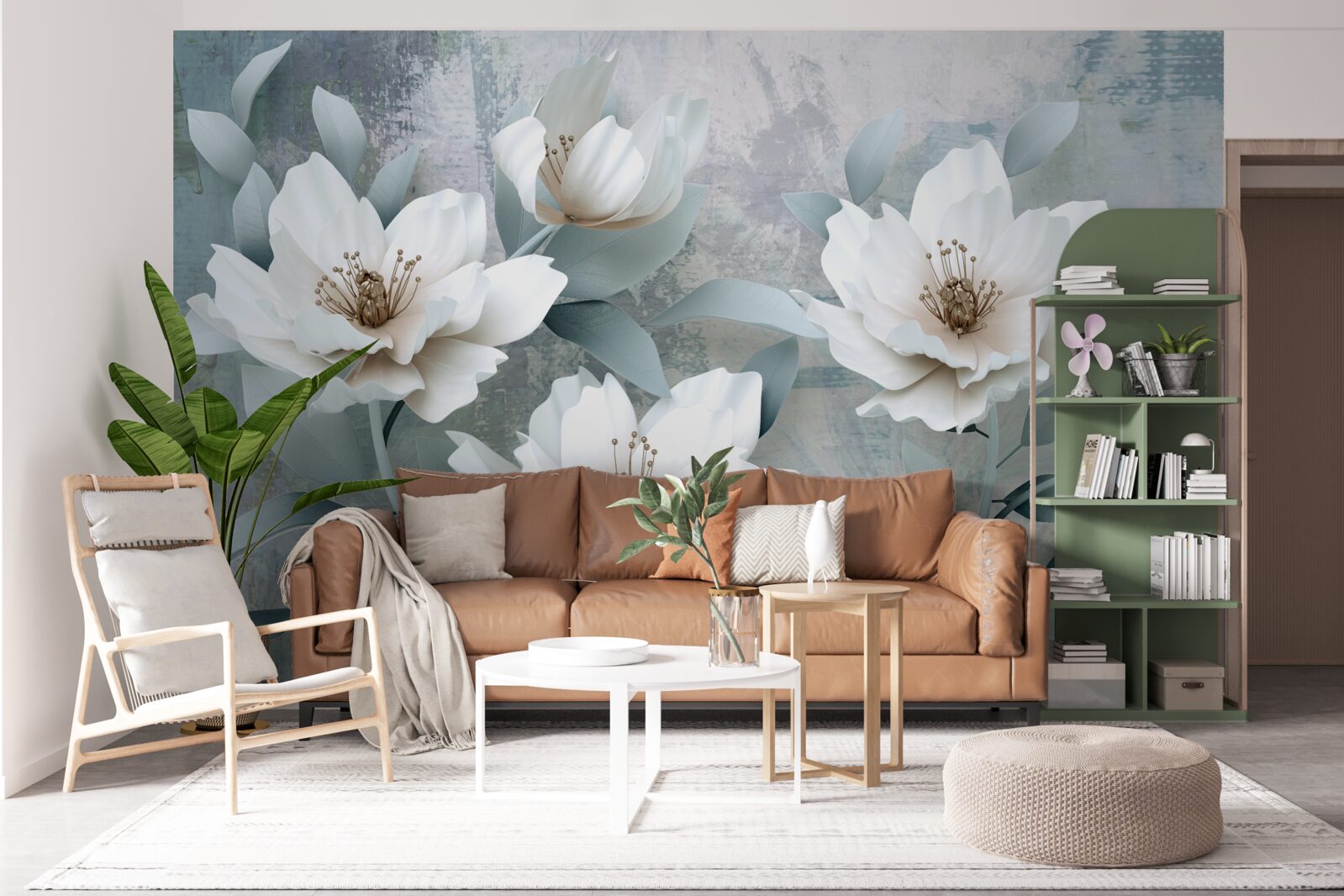 Fototapeta Śnieżnobiałe piwonie