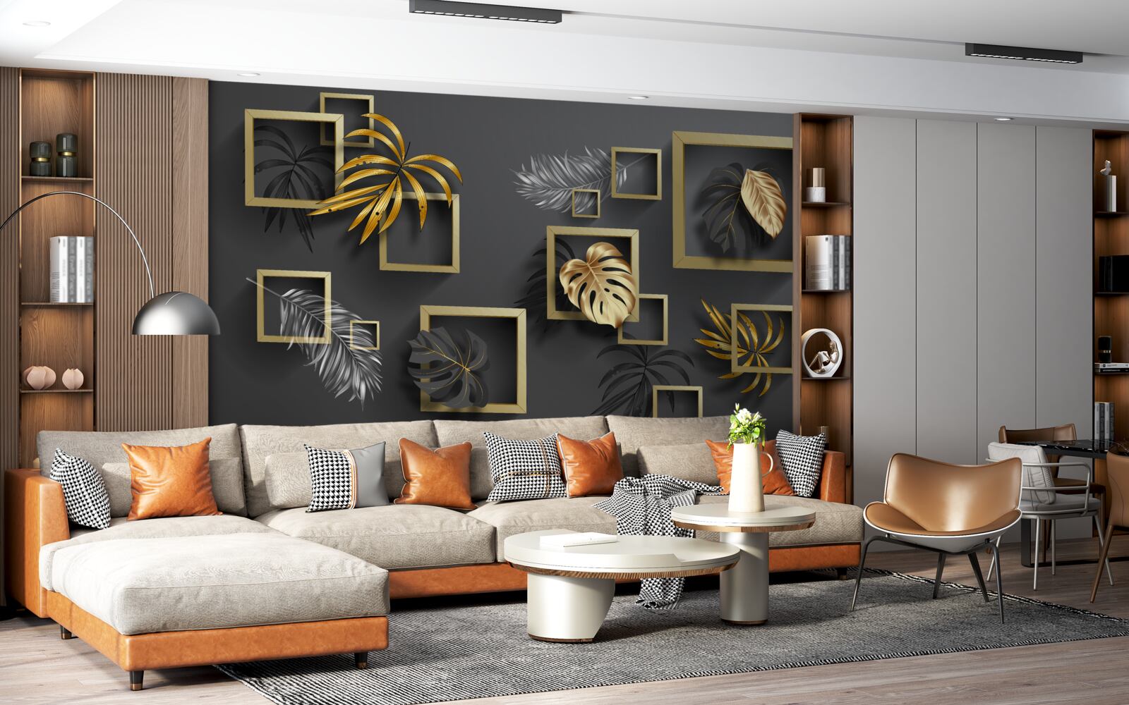 Fototapeta projekt wnętrz, przedpokoju i salonu