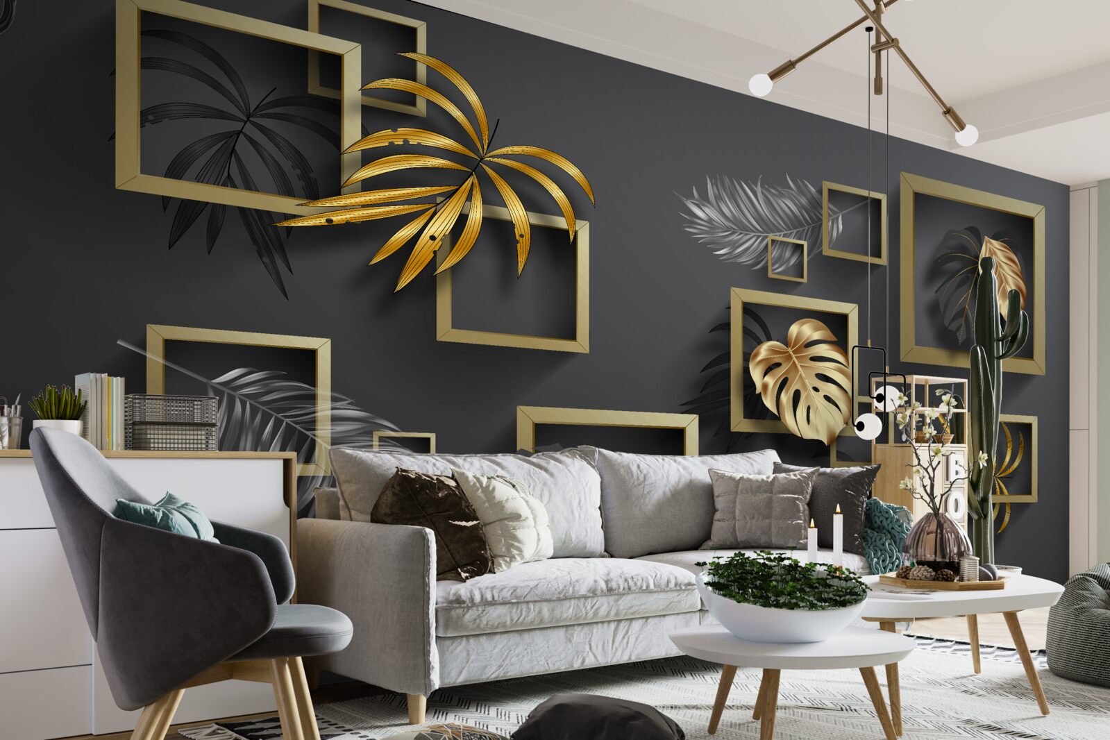 Fototapeta projekt wnętrz, przedpokoju i salonu