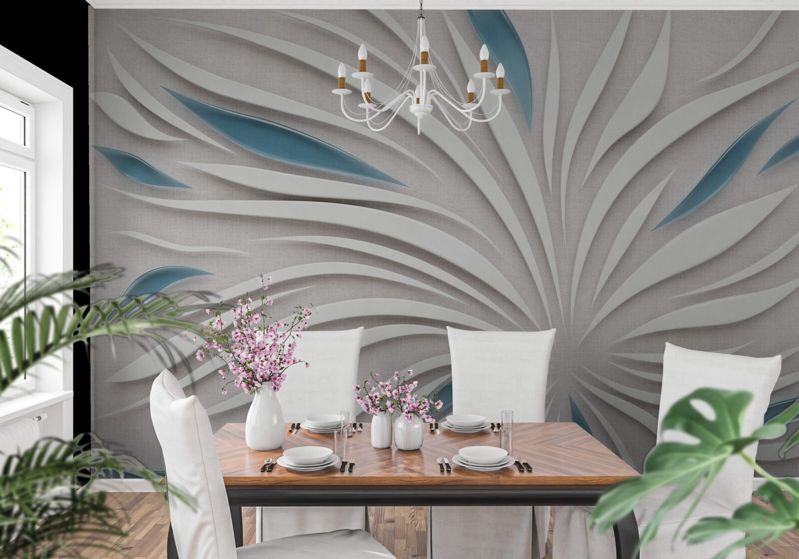 Fototapeta linie w formacie 3d