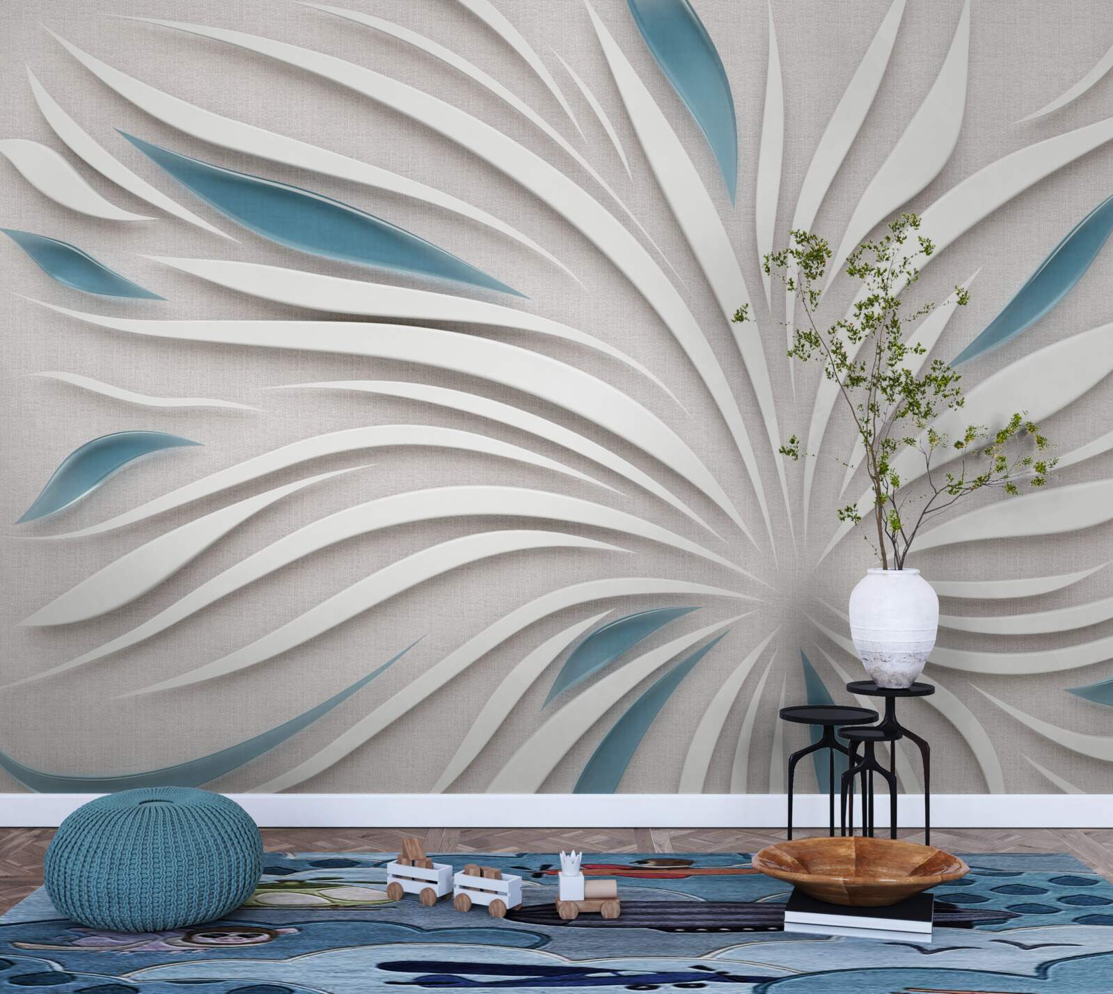 Fototapeta linie w formacie 3d