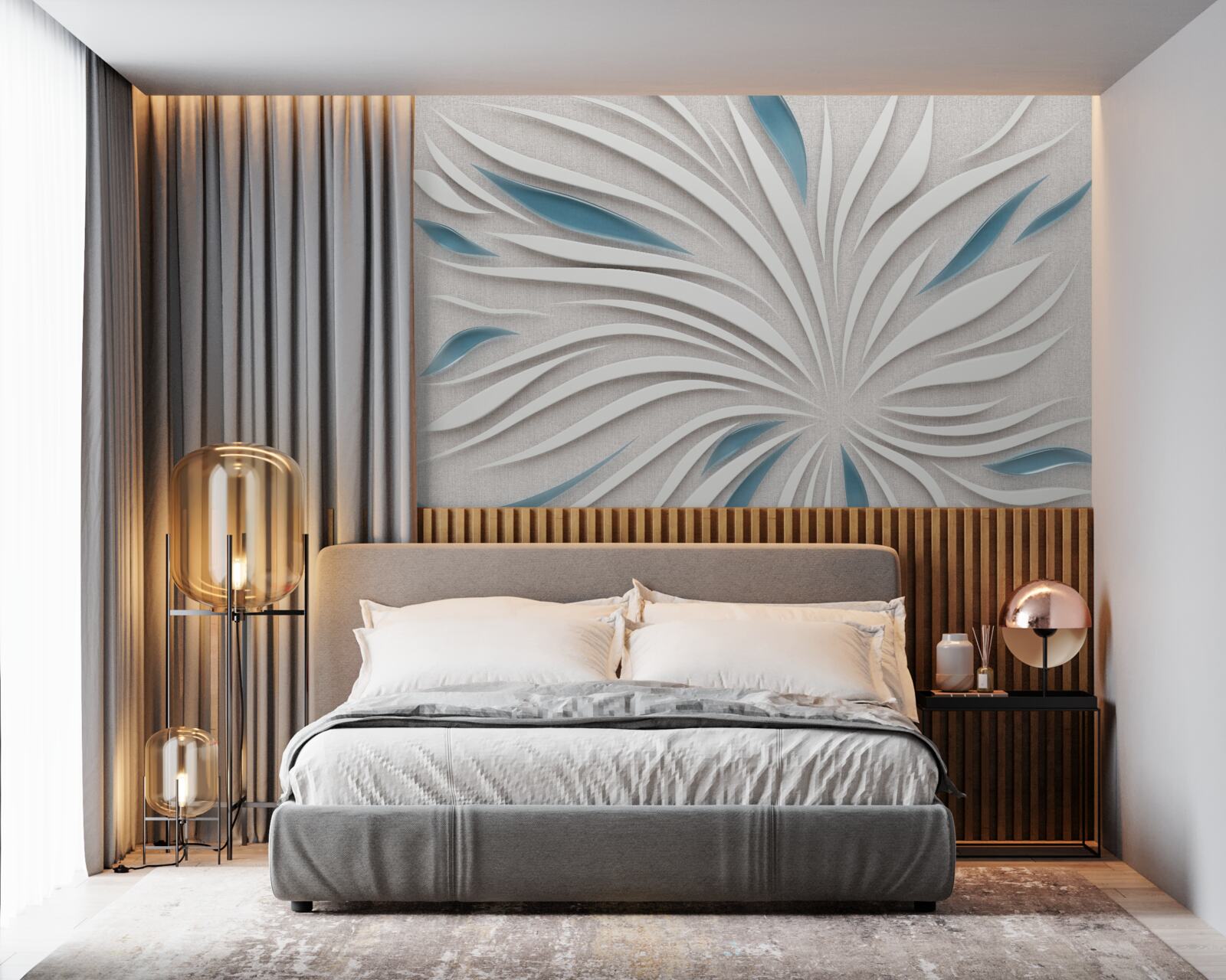 Fototapeta linie w formacie 3d