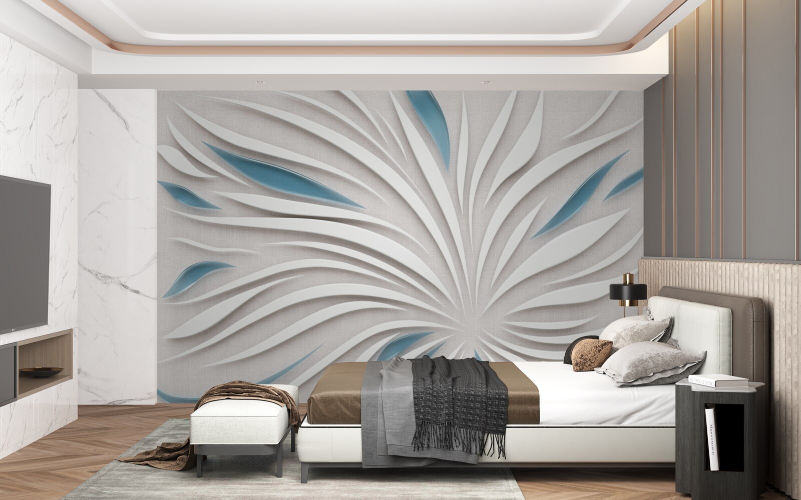 Fototapeta linie w formacie 3d