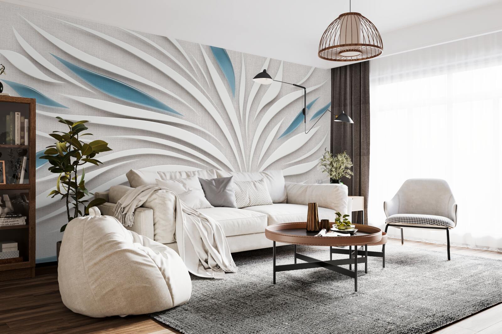 Fototapeta linie w formacie 3d