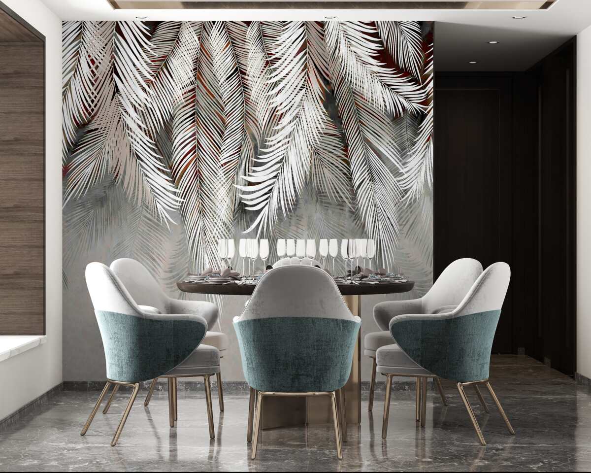 Fototapeta liście o głębokim kolorze