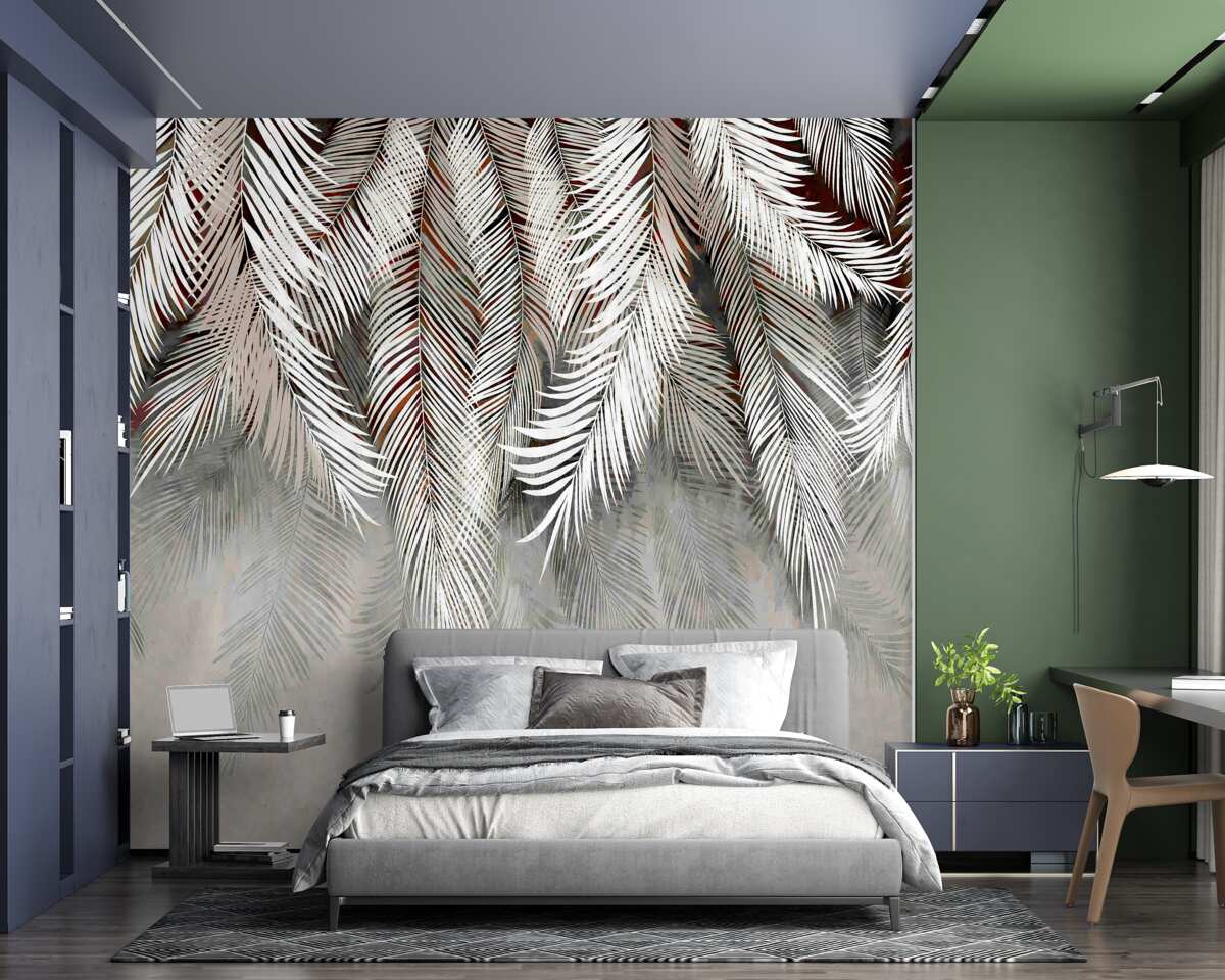 Fototapeta liście o głębokim kolorze