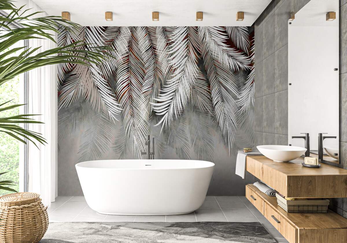 Fototapeta liście o głębokim kolorze