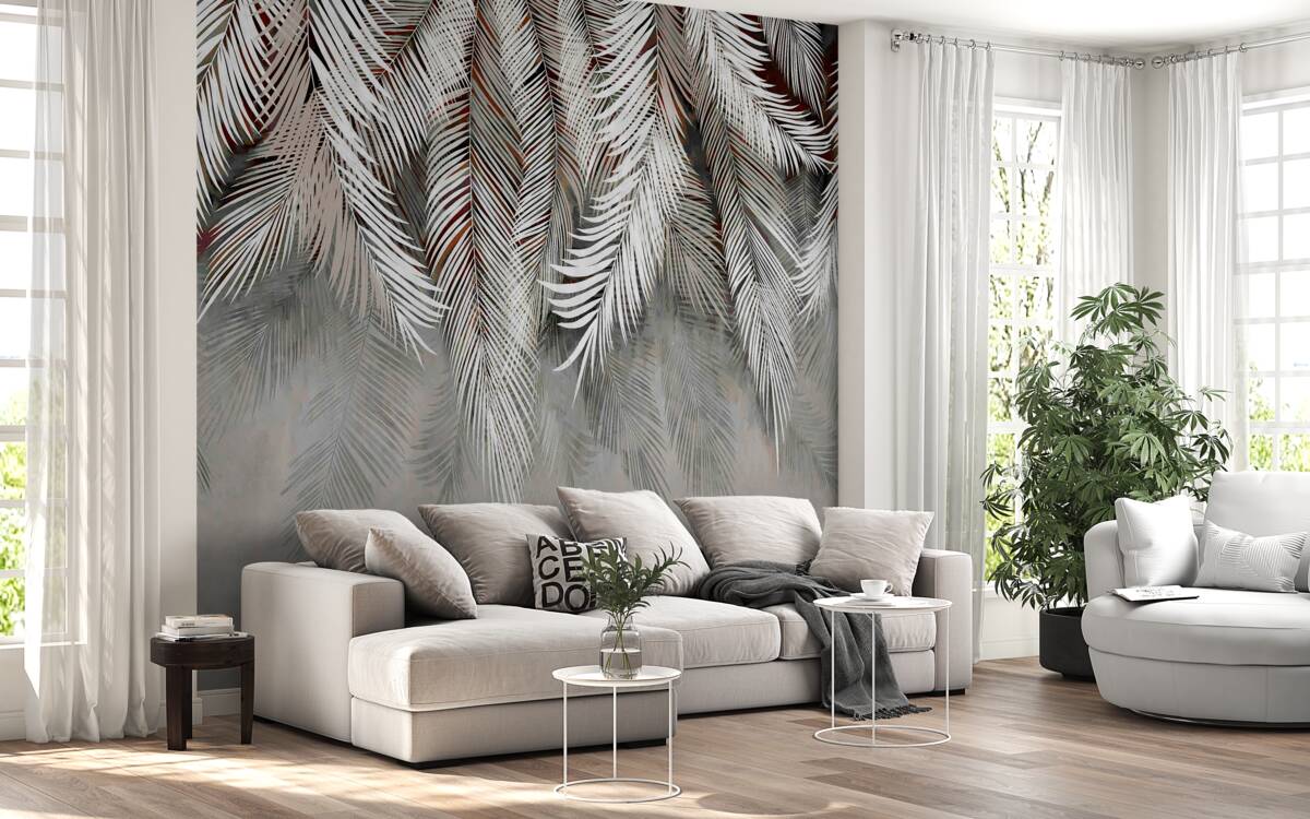 Fototapeta liście o głębokim kolorze