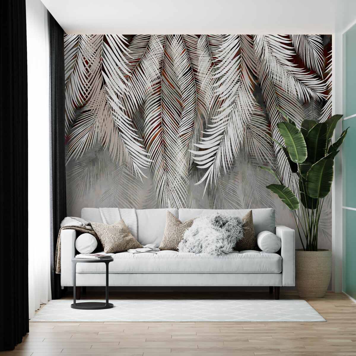 Fototapeta liście o głębokim kolorze