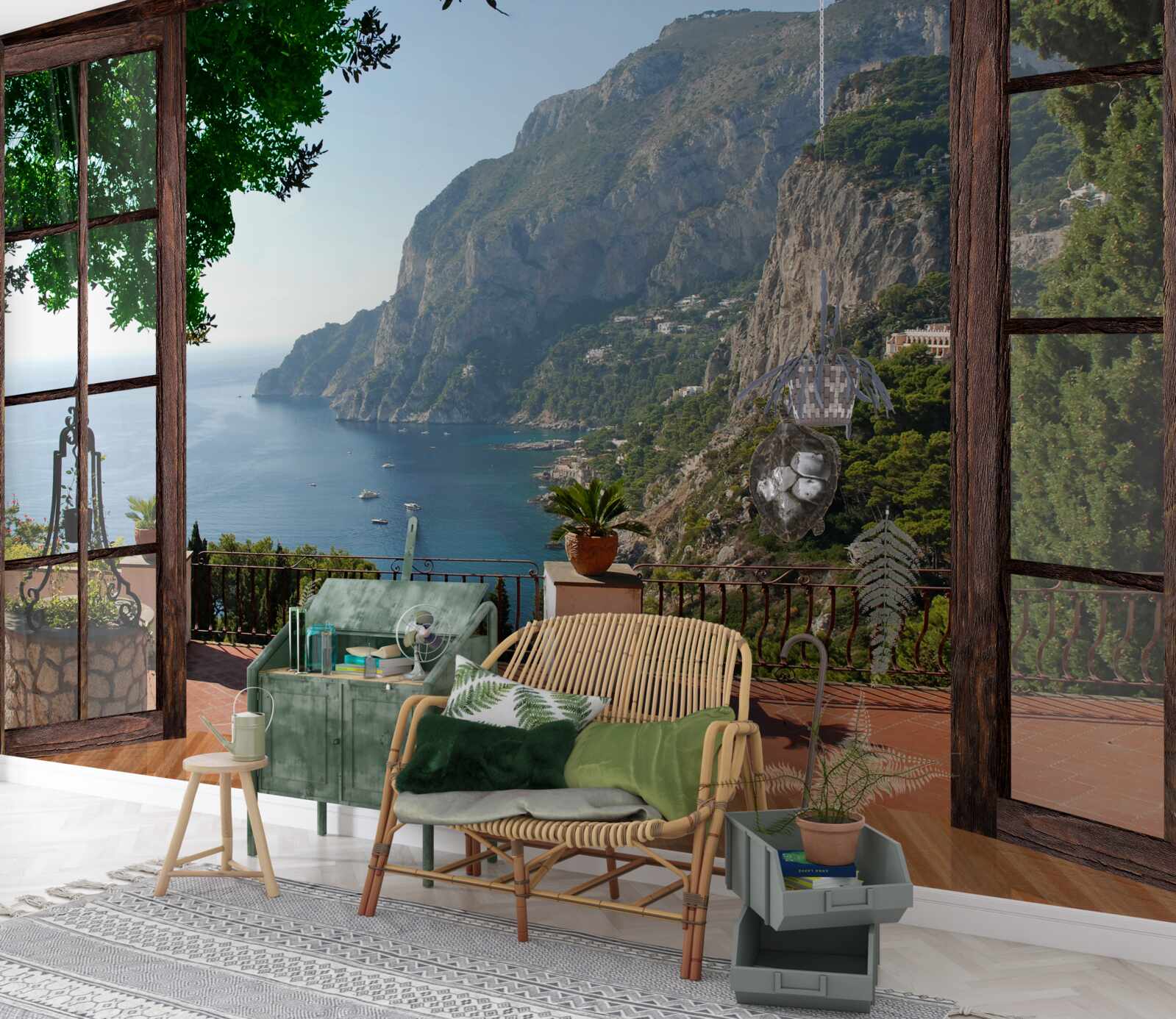 Fototapeta widok na morze i skałę