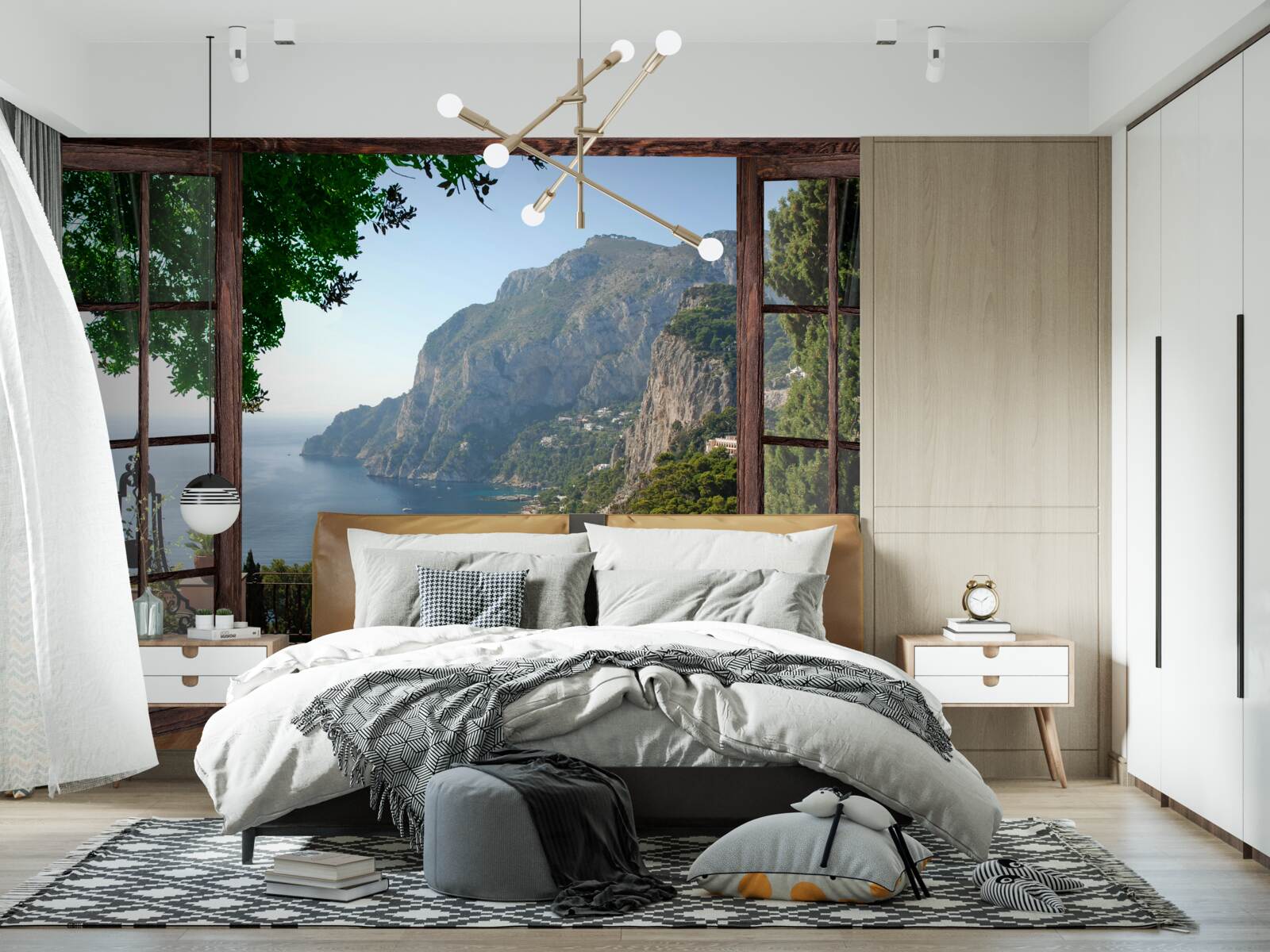 Fototapeta widok na morze i skałę