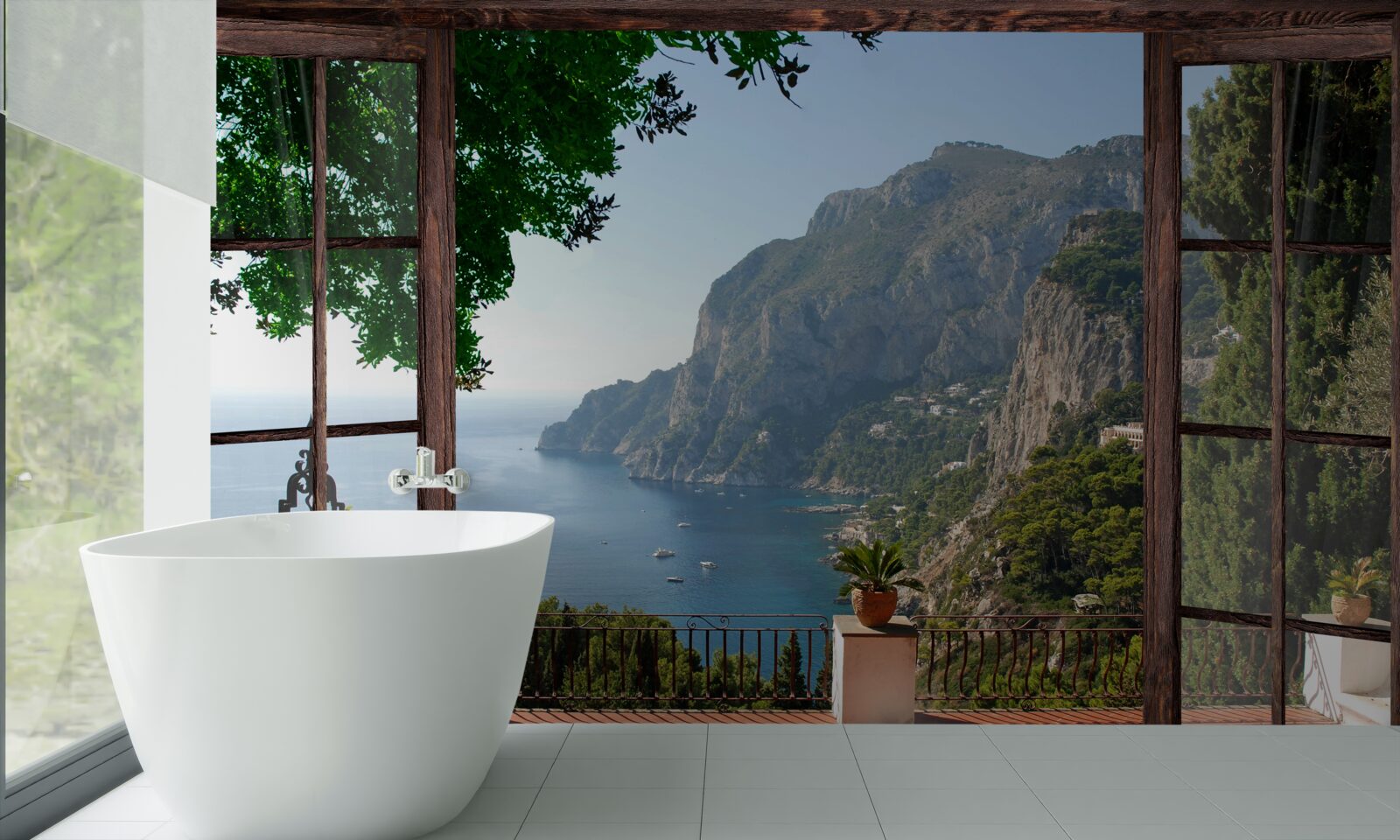 Fototapeta widok na morze i skałę