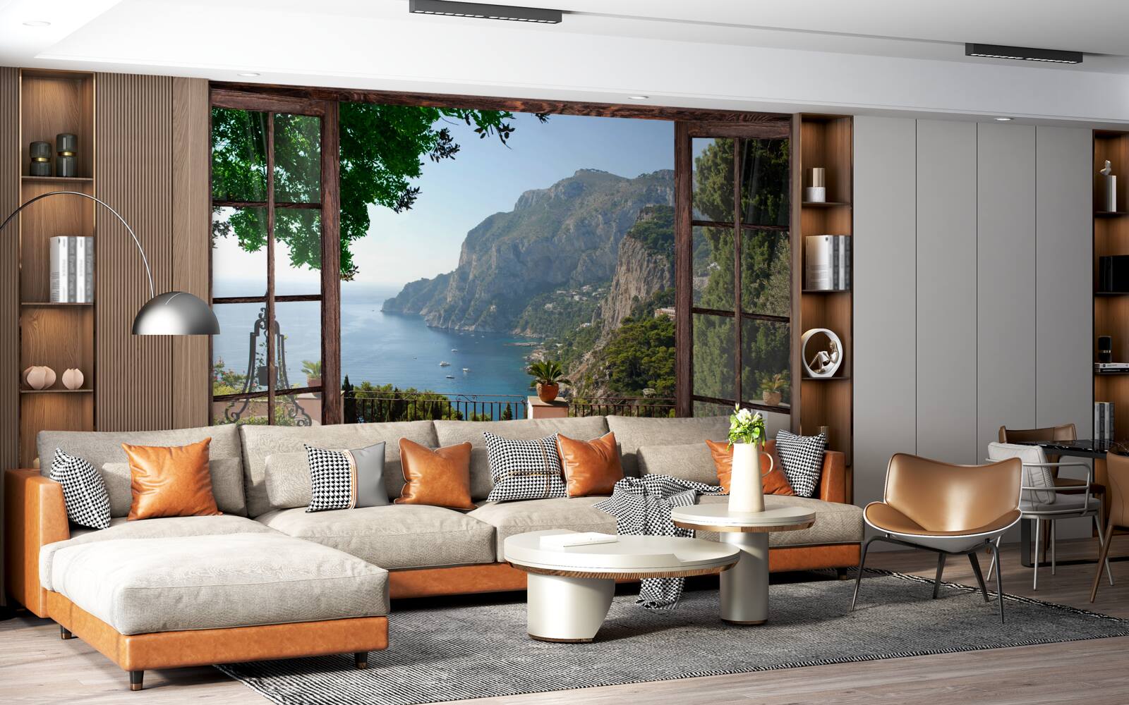 Fototapeta widok na morze i skałę