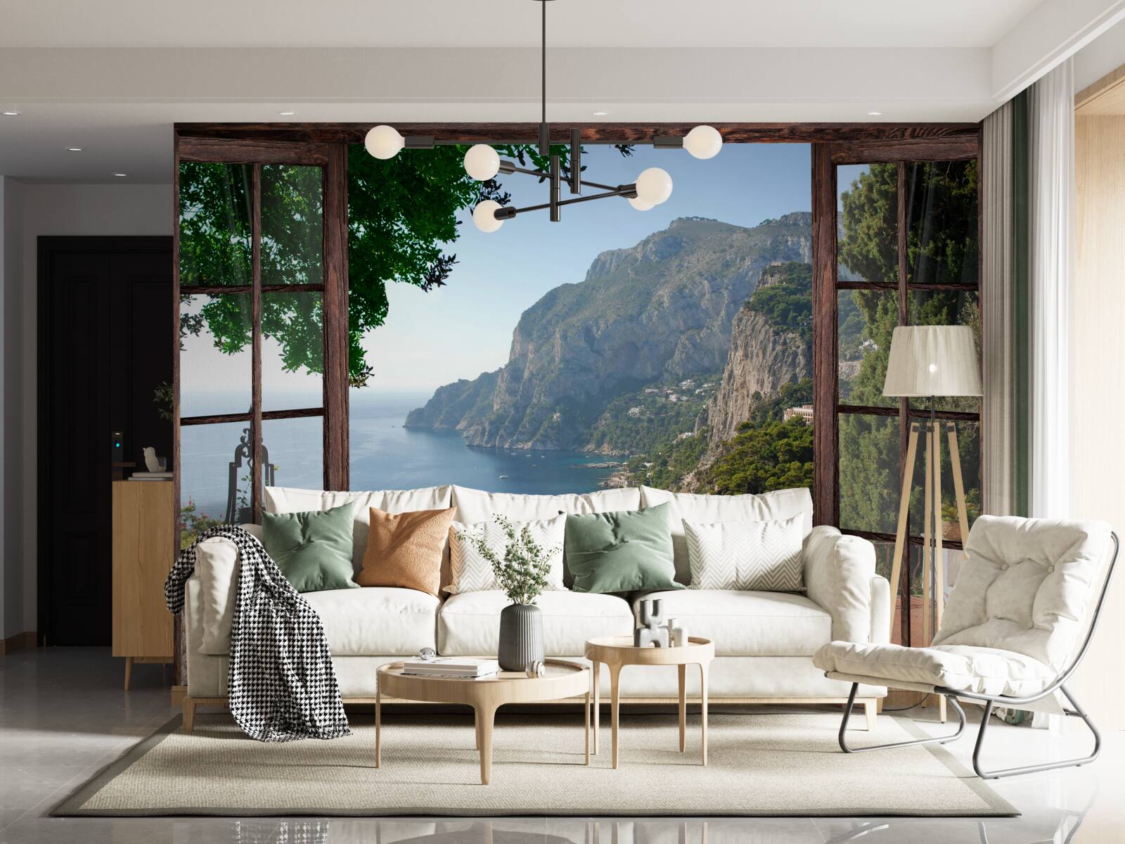 Fototapeta widok na morze i skałę