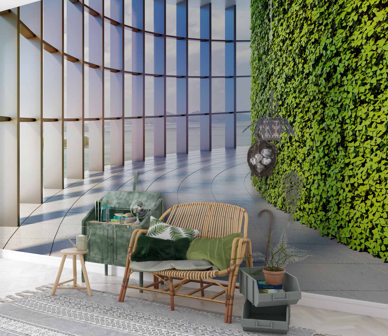 Fototapeta Ściana jest zielona