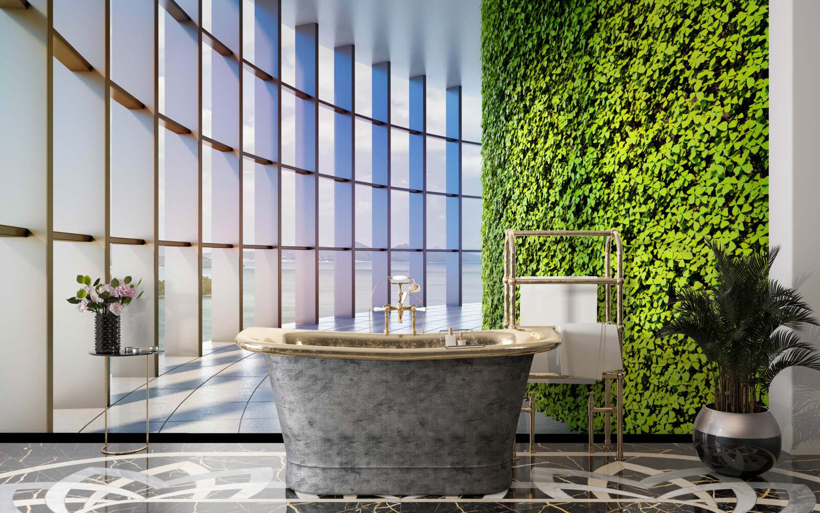 Fototapeta Ściana jest zielona