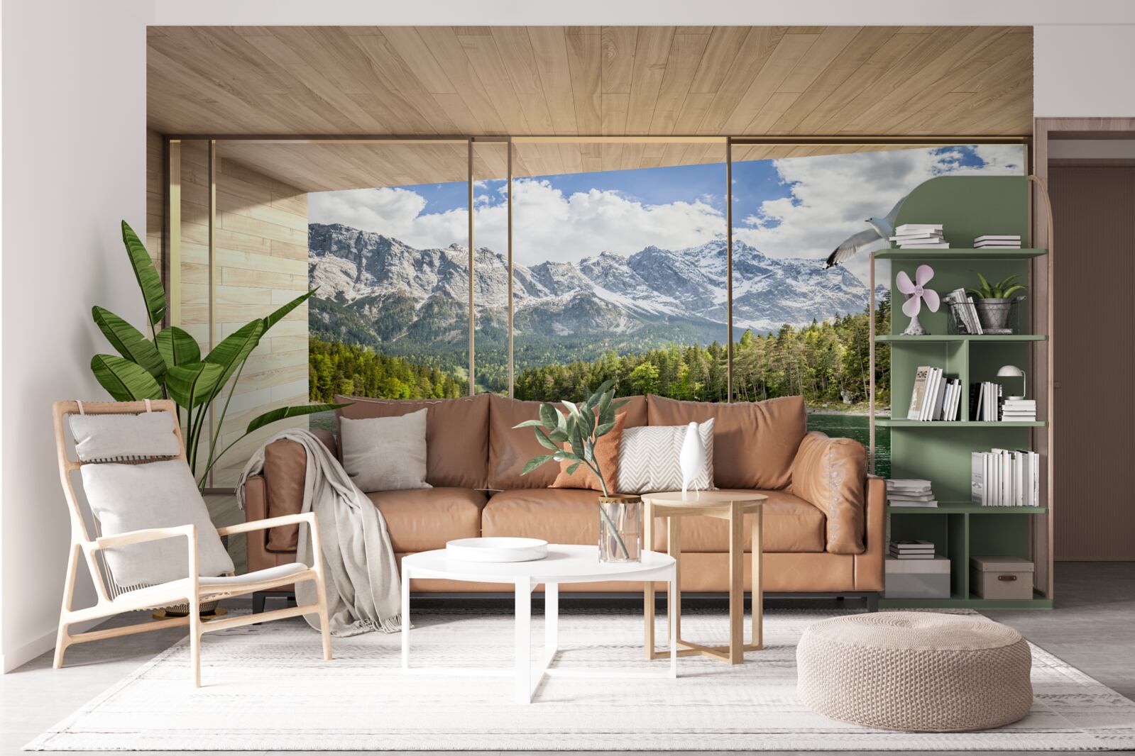 Fototapeta panorama szczytów górskich