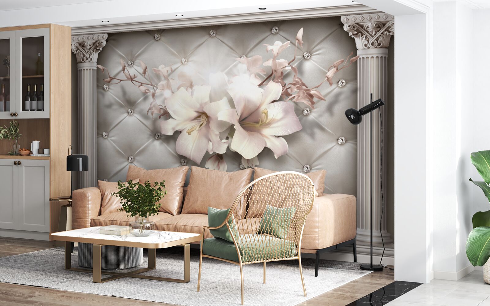 Fototapeta Ściany zdobią lyle