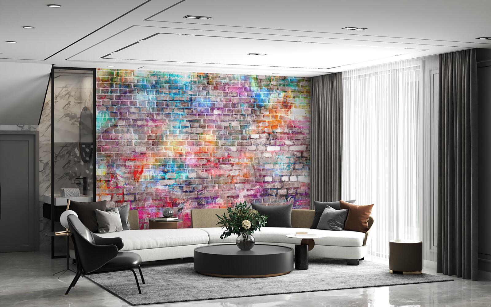 Fototapeta bogaty wizualnie obraz ściany w stylu grunge, tło