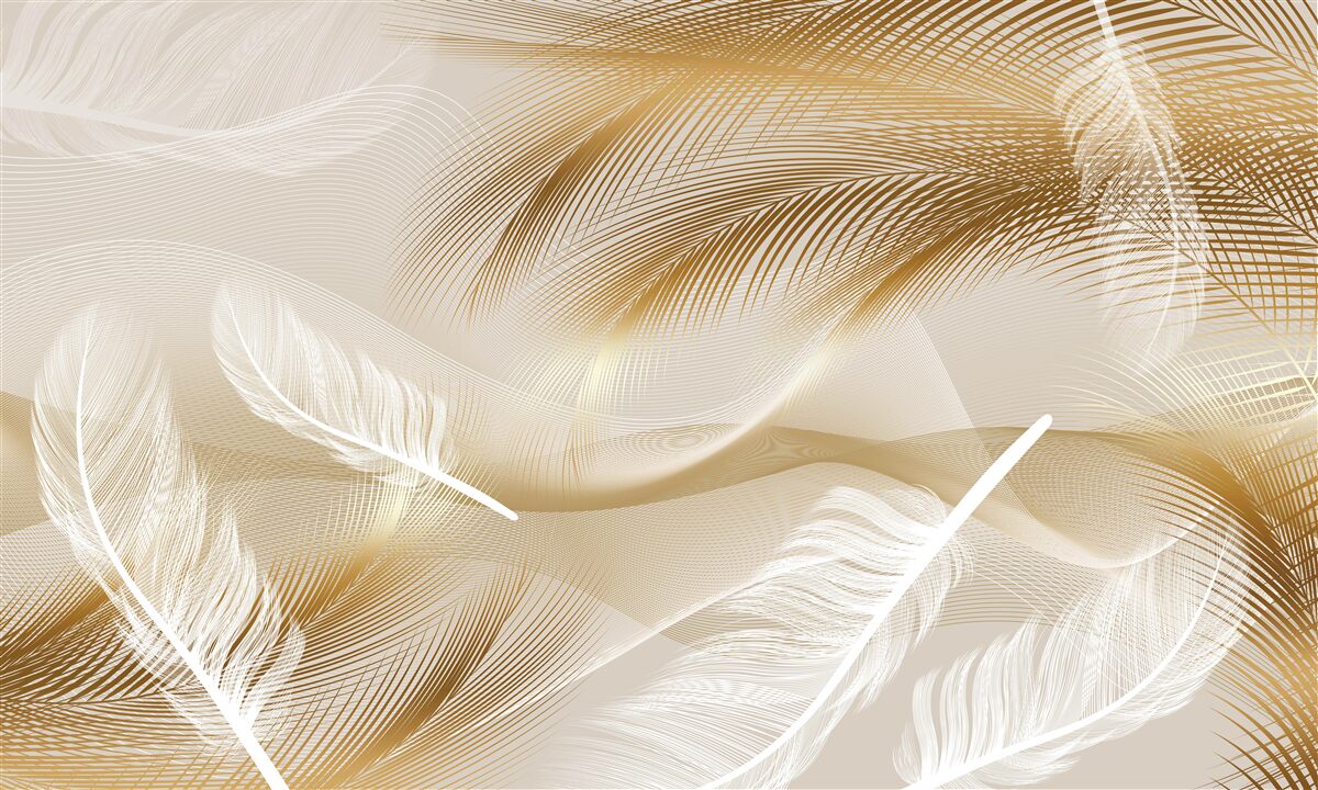 Fototapeta złocone upierzenie