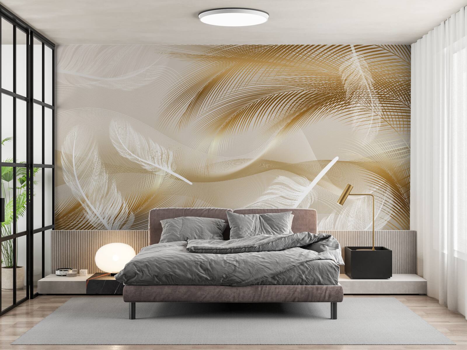 Fototapeta złocone upierzenie