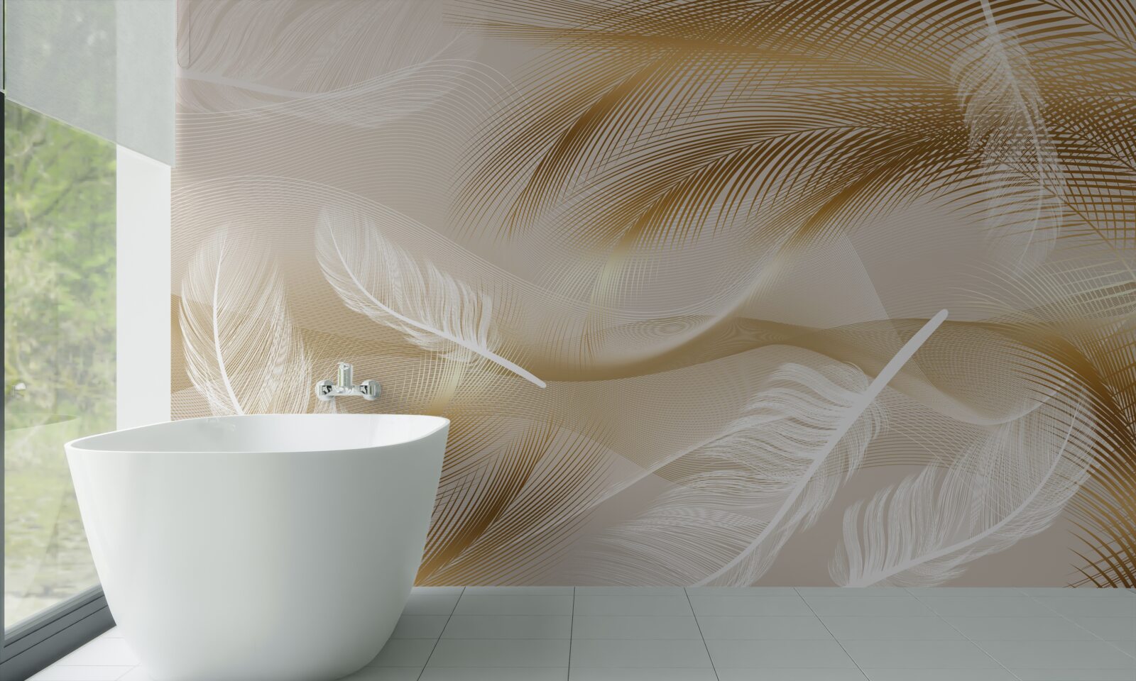 Fototapeta złocone upierzenie