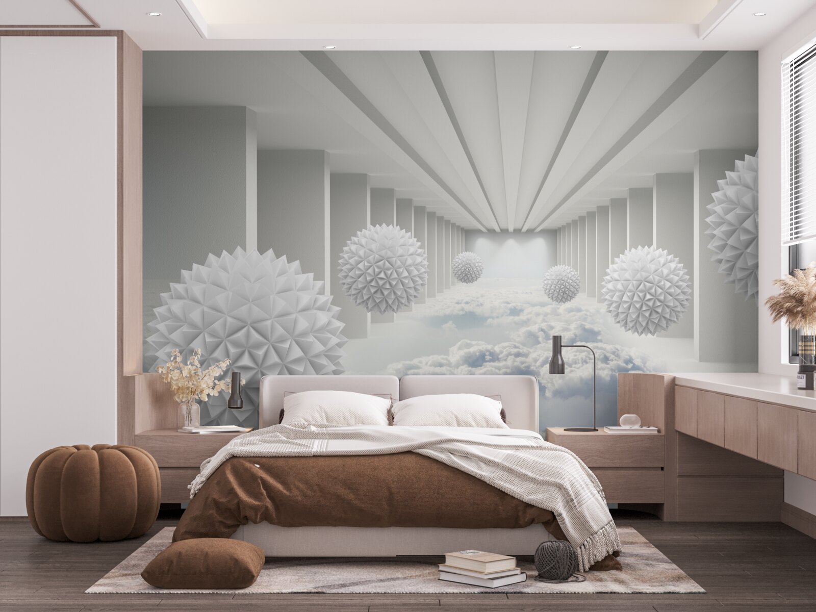 Fototapeta kule nad chmurami